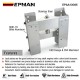 EPMAN 4" Adjustable Set Back Jack Plate Outboard Motor Jack For Boat Steering System Aluminum EPAA13G05 EPMAN 4" Adjustable Set Back Jack Plate Outboard Motor Jack For Boat Steering System Aluminum EPAA13G05