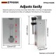 EPMAN Adjustable Outboard Boat Jack Plate 6" Set Back Aluminum Boat Motor Power Lift Add Distance Between Engine and Transom EPAA13G06 EPMAN Adjustable Outboard Boat Jack Plate 6" Set Back Aluminum Boat Motor Power Lift Add Distance Between Engine and Transom EPAA13G06