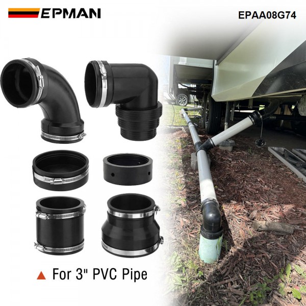 EPMAN 4Sets/Carton RV Sewer System Kit Perfect for Outdoor Adventures Lightweight RV Sewer Connection Kit EPAA08G74 EPMAN 4Sets/Carton RV Sewer System Kit Perfect for Outdoor Adventures Lightweight RV Sewer Connection Kit EPAA08G74