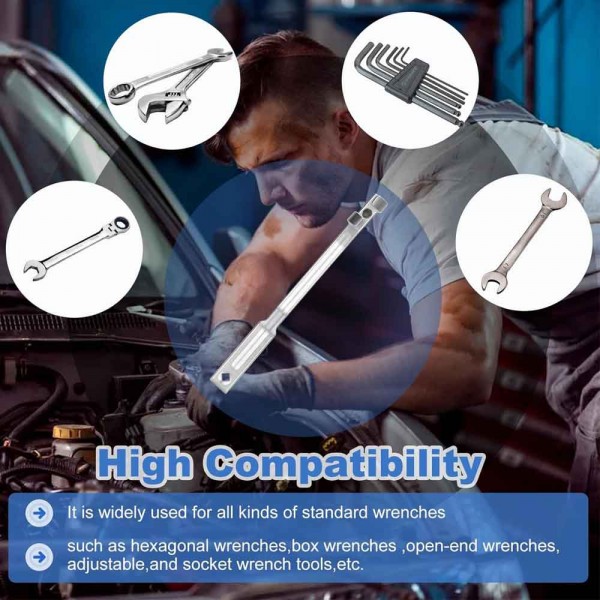 EPMAN Durable Universal Wrench Extender Tool Bar Extended Torque Adaptor Wrench EPAA08G25 EPMAN Durable Universal Wrench Extender Tool Bar Extended Torque Adaptor Wrench EPAA08G25