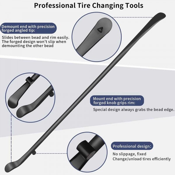 EPMAN Tire Mount and Demount Iron Tire Changing Removal Tool for Tubeless Tires, Tire Spoons Tire Bar for Auto and Truck Maintenance EPAA08G28 EPMAN Tire Mount and Demount Iron Tire Changing Removal Tool for Tubeless Tires, Tire Spoons Tire Bar for Auto and Truck Maintenance EPAA08G28