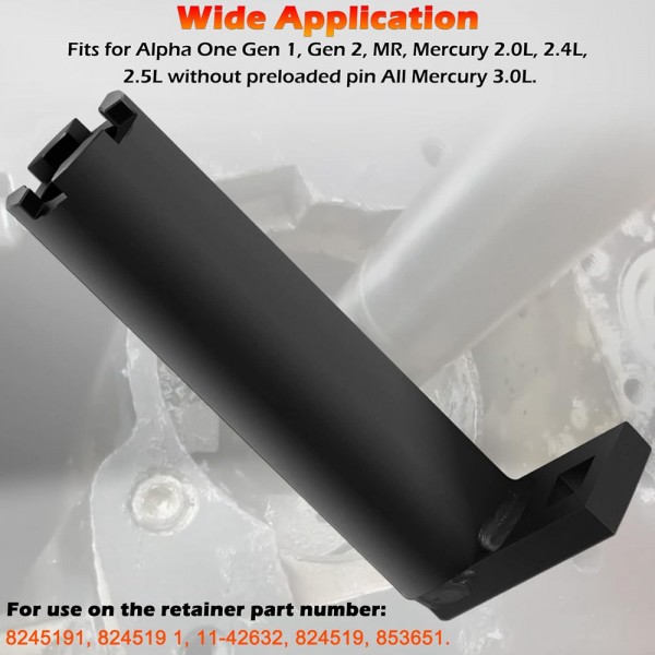 EPMAN Drive Shaft Bearing Retainer Wrench Tool For Mercury Mercruiser Alpha One Gen 1 Gen 2 Sterndrive Outboard Gearcase 91-43506T EPAA18G12 EPMAN Drive Shaft Bearing Retainer Wrench Tool For Mercury Mercruiser Alpha One Gen 1 Gen 2 Sterndrive Outboard Gearcase 91-43506T EPAA18G12
