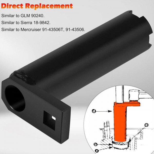 EPMAN Drive Shaft Bearing Retainer Wrench Tool For Mercury Mercruiser Alpha One Gen 1 Gen 2 Sterndrive Outboard Gearcase 91-43506T EPAA18G12 EPMAN Drive Shaft Bearing Retainer Wrench Tool For Mercury Mercruiser Alpha One Gen 1 Gen 2 Sterndrive Outboard Gearcase 91-43506T EPAA18G12