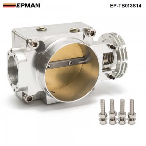 EPMAN Throttle Body 70MM For Nissan Silvia SR20 S13 S14 S15 SR20DET 200SX 240SX Silver EP-TB013S14