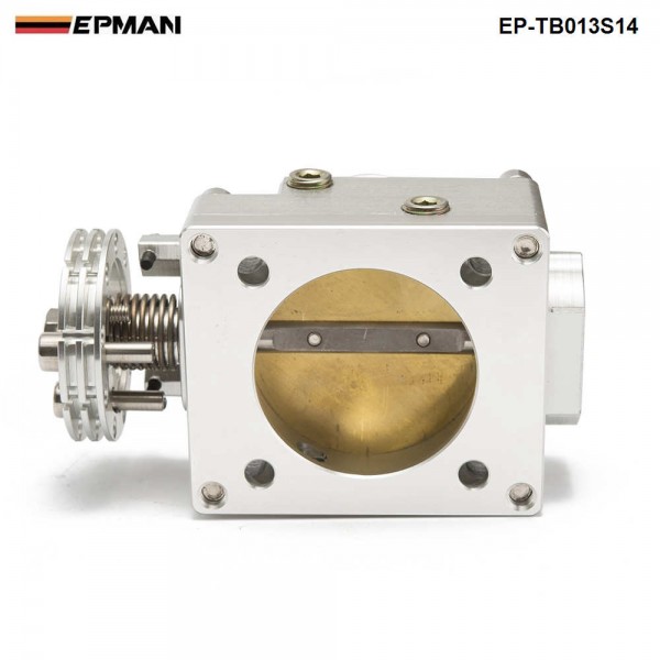 EPMAN Throttle Body 70MM For Nissan Silvia SR20 S13 S14 S15 SR20DET 200SX 240SX Silver EP-TB013S14