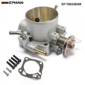 EPMAN Aluminum Silver Intake Manifold 70mm Throttle Body For Honda B16 B18 D16 F22 B20 D/B/H/F EG EK H22 EP-TB033B309