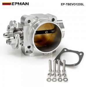 EPMAN Intake Manifold Throttle Body 70mm Silver For Mitsubishi Lancer EVO 1 2 3 4G63 EP-TBEVO123SL