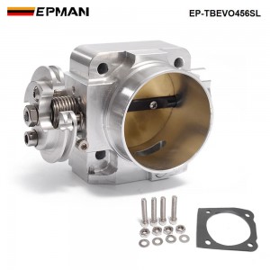 EPMAN Aluminum Intake Manifold 70mm Throttle Body Performance Billet For Mitsubishi Lancer Evo 4 5 6 4g63 EP-TBEVO456SL
