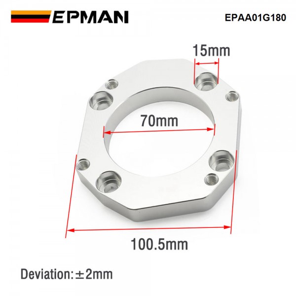 EPMAN K Series K20 K24 Throttle Body Adapter For Honda RBC 06-15 Civic Si K Swap ZDX EPAA01G180