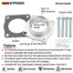 EPMAN Billet Aluminum Throttle Body Spacer Fit BMW 325i E46 L6 2.5L 2001-2006 Intake Manifold EPAA01G250 EPMAN Billet Aluminum Throttle Body Spacer Fit BMW 325i E46 L6 2.5L 2001-2006 Intake Manifold EPAA01G250