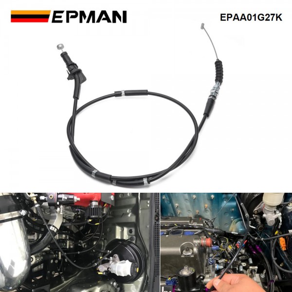 EPMAN Racing Replacement For Honda Long Throttle Cable (K-Swap) For Honda Civic 1992-2000  For Integra 1994-2001 EPAA01G27K