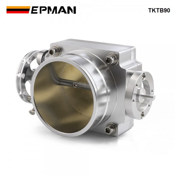 EPMAN 90MM High Flow Alloy Aluminum Universal CNC Billet Intake Throttle Body TKTB90