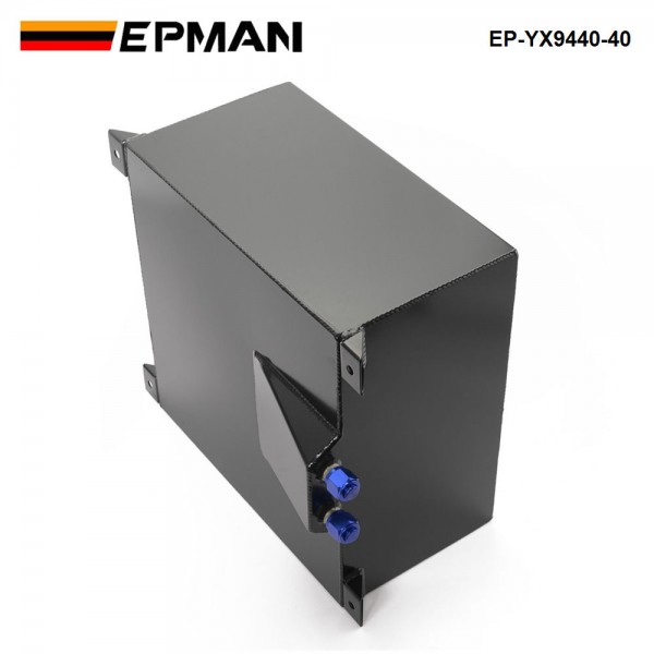  EPMAN 40L Aluminium Fuel Cell Tank Polished Fuel Level Sender AN-10 Outlets EP-YX9440-40