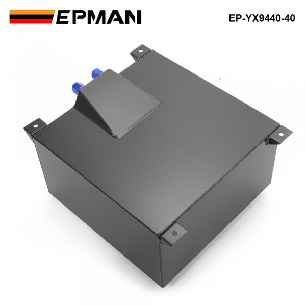  EPMAN 40L Aluminium Fuel Cell Tank Polished Fuel Level Sender AN-10 Outlets EP-YX9440-40