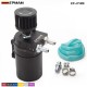 EPMAN - Universal Aluminum Oil Catch Tank Can Reservoir Tank + Breather Filter Color:Black Red Blue green glod purple silver  EP-JYH08