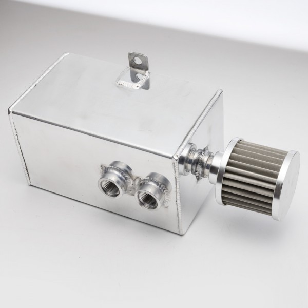 EPMAN 3L Aluminum Universal Oil Catch Can Tank With Breather & Drain Tap 3LT Baffled EP-JYH093 EPMAN 3L Aluminum Universal Oil Catch Can Tank With Breather & Drain Tap 3LT Baffled EP-JYH093