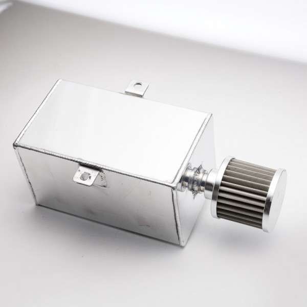 EPMAN 3L Aluminum Universal Oil Catch Can Tank With Breather & Drain Tap 3LT Baffled EP-JYH093 EPMAN 3L Aluminum Universal Oil Catch Can Tank With Breather & Drain Tap 3LT Baffled EP-JYH093