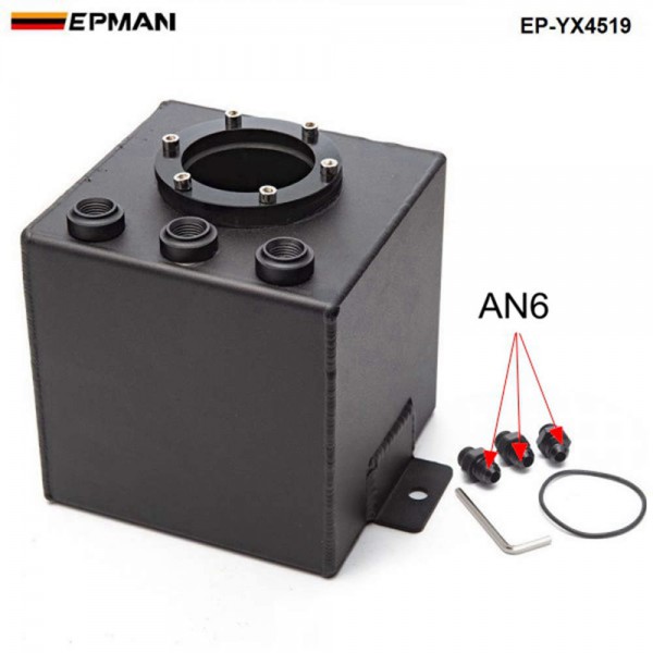 EPMAN 2L Billet Aluminum Fuel Surge Tank AN6 EP-YX4519 EPMAN 2L Billet Aluminum Fuel Surge Tank AN6 EP-YX4519