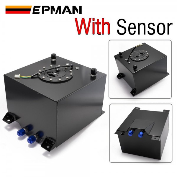 EPMAN Universal 20 Litre Fuel Surge Tank Swirl Pot System Alloy Aluminum With / Without Sensor Fuel Cell With Cap / Foam Inside EPMAN Universal 20 Litre Fuel Surge Tank Swirl Pot System Alloy Aluminum With / Without Sensor Fuel Cell With Cap / Foam Inside