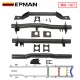 EPMAN Front and Rear Fuel Tank Support Crossmember, Rear Upper Shock Mount Crossmember, Rear Spare Tire Support Crossmember Kit Fit For 1999-2006 Chevy Silverado GMC Sierra 1500 2500 