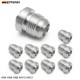 EPMAN 10PCS AN4 AN6 AN8 AN10 AN12 Aluminum Male Weld Bung Thread Weldable Fuel Tank For Swirl pots, Surge tanks, Radiators Fitting 