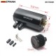 EPMAN Universal High Quality Brushed Baffled Oil Catch Tank Can with Breather Filter Aluminium Round Car Coolant Tank EPJYH021