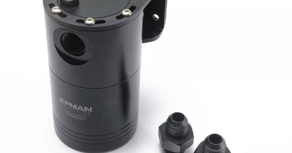 EPMAN Aluminium Racing Oil Catch Tank/Can Round Can Reservoir Turbo Oil ...