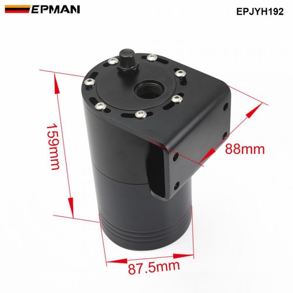 EPMAN Aluminium Racing Oil Catch Tank/Can Round Can Reservoir Turbo Oil Catch can / Can Catch universal EPJYH192