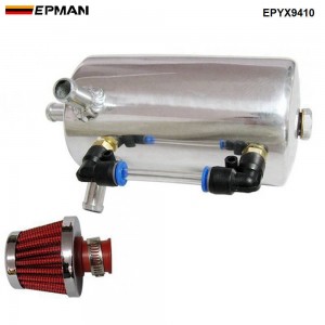 EPMAN Universal 0.5L Breather Tank & Oil Catch Can Tank With Breather Filter EPYX9410
