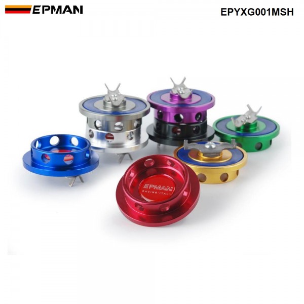 EPMAN Billet JDM Engine Oil Filler Cap Fuel Tank Cover for Mitsubishi With Twist And Lock Style Oil Cap EPYXG001MSH