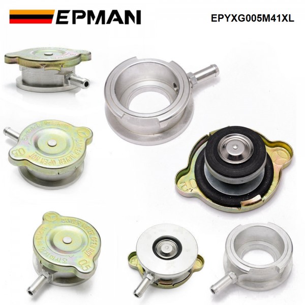 EPMAN Performance Aluminum Weld On Radiator Filler Neck 1.65" ID 41mm or 1.25" 32mm Radiator Inlet With Cap EPMAN Performance Aluminum Weld On Radiator Filler Neck 1.65" ID 41mm or 1.25" 32mm Radiator Inlet With Cap