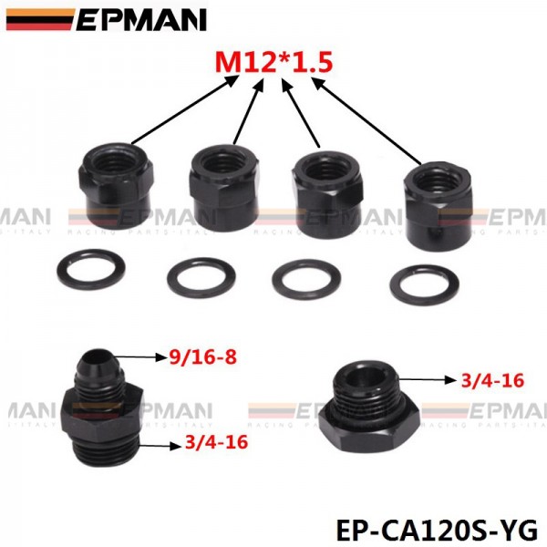 EPMAN Alloy Dual Fuel Pump Billet Assembly Outlet Manifold Suits 044 Fuel Pump EP-CA120S-YG EPMAN Alloy Dual Fuel Pump Billet Assembly Outlet Manifold Suits 044 Fuel Pump EP-CA120S-YG