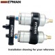 EPMAN Alloy Dual Fuel Pump Billet Assembly Outlet Manifold Suits 044 Fuel Pump EP-CA120S-YG EPMAN Alloy Dual Fuel Pump Billet Assembly Outlet Manifold Suits 044 Fuel Pump EP-CA120S-YG