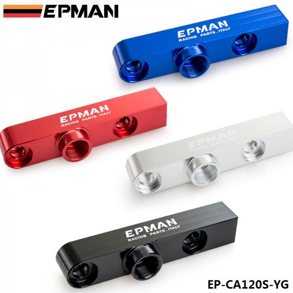 EPMAN Alloy Dual Fuel Pump Billet Assembly Outlet Manifold Suits 044 Fuel Pump EP-CA120S-YG EPMAN Alloy Dual Fuel Pump Billet Assembly Outlet Manifold Suits 044 Fuel Pump EP-CA120S-YG