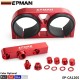 EPMAN Dual Twin Fuel Pump Bracket Billet Assembly Outlet Manifold for 044 Fuel Pump EP-CA120S EPMAN Dual Twin Fuel Pump Bracket Billet Assembly Outlet Manifold for 044 Fuel Pump EP-CA120S
