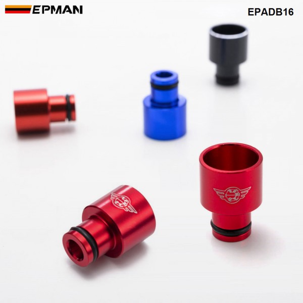 EPMAN 4 X Billet Aluminium Fuel Injector Top Adapter Socket Top Hats Extender For Civic Integra B D Series B16 B18 D16 RDX EPADB16