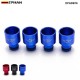 EPMAN 4 X Billet Aluminium Fuel Injector Top Adapter Socket Top Hats Extender For Civic Integra B D Series B16 B18 D16 RDX EPADB16