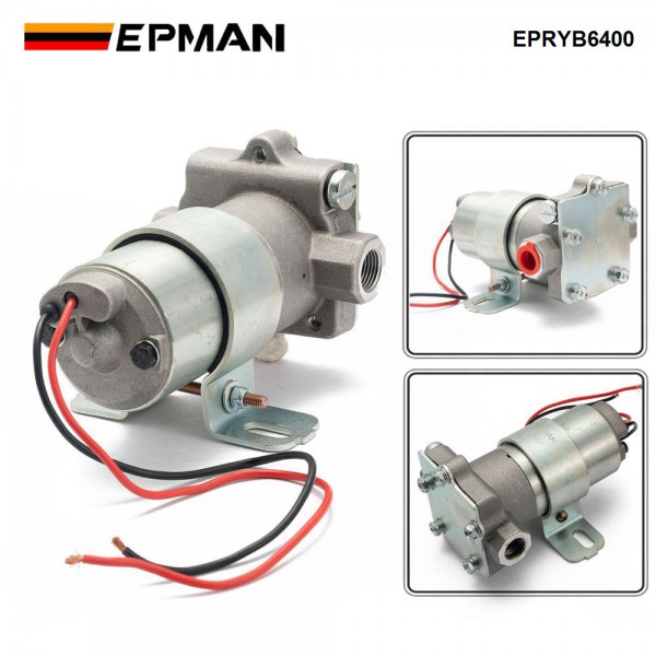 EPMAN 110 GPH Electric Fuel Pump With Regulator Street Strip Carbureted Applications 14 PSI Universal Fits 3/8" NPT Ports EPRYB6400AD EPMAN 110 GPH Electric Fuel Pump With Regulator Street Strip Carbureted Applications 14 PSI Universal Fits 3/8" NPT Ports EPRYB6400AD