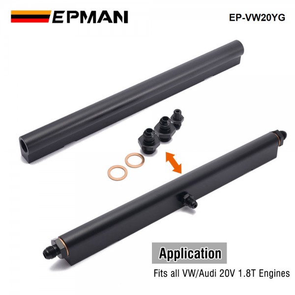 EPMAN Billet Aluminum High Flow Fuel Injector Rail Kit For Audi / For Volkswagen 1.8T 20V EP-VW20YG EPMAN Billet Aluminum High Flow Fuel Injector Rail Kit For Audi / For Volkswagen 1.8T 20V EP-VW20YG