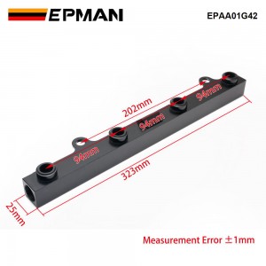 EPMAN Aluminium K Series Fuel Rail Setup For Honda Civic Si and For Acura Rsx K20 K24 Engines ( AN8 To 5/16 ) EPAA01G42