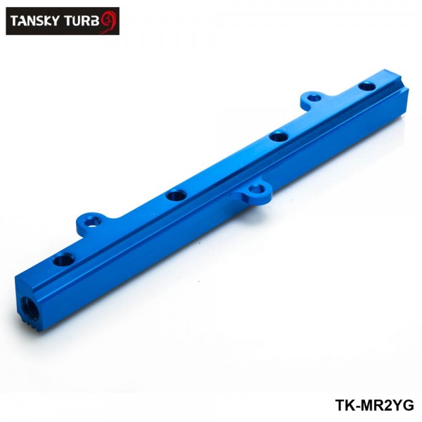 TANSKY Performance Aluminum Injection Injector Fuel Rail Kit For Toyota MR2 3S-GTE Blue TK-MR2YG