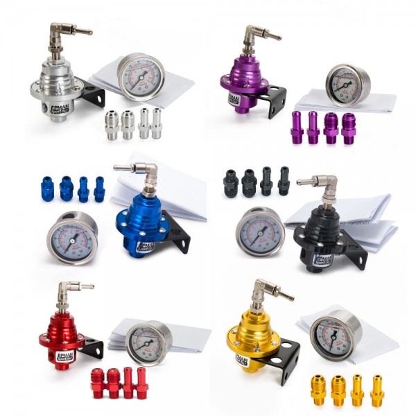 EPMAN Sport Turbo Bypass Adjustable Fuel Pressure Regulator + Liquid Gauge 0-160 PSI EP-FPRT81S EPMAN Sport Turbo Bypass Adjustable Fuel Pressure Regulator + Liquid Gauge 0-160 PSI EP-FPRT81S