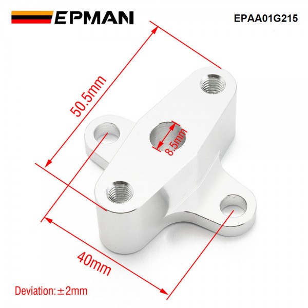 EPMAN For Honda Acura B16 B16A B18 H22 90 Degree Fuel Regulator FPR Relocator EPAA01G215 EPMAN For Honda Acura B16 B16A B18 H22 90 Degree Fuel Regulator FPR Relocator EPAA01G215