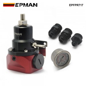 EPMAN Fuel Pressure Regulator with Gauge AN10 Feed & AN6 Return Line & AN10 End Cap EPFPR717