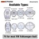 EPMAN CNC Aluminum Tank Cap + Washer Fluid Cap + Oil Cap for VW CC Golf 6 GTI R MK6 Scirocco EA888 Engine EPAA01G278