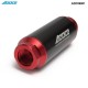 Universal Car Racing In-Line Fuel Oil Filter With AN10 AN8 AN6 Fittings Adapter Black&Red 40 Micron ADF09901