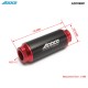 Universal Car Racing In-Line Fuel Oil Filter With AN10 AN8 AN6 Fittings Adapter Black&Red 40 Micron ADF09901