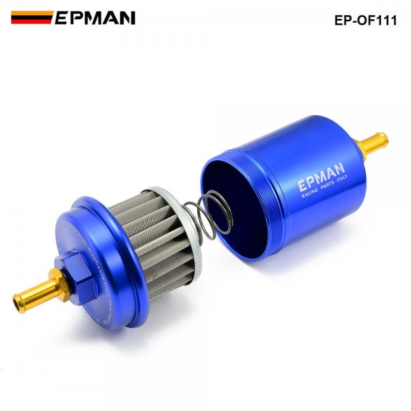 EPMAN Sport Anodized High Flow Turbo Fuel Filter JDM For Integra RS LS GSR B18 EP-OF111