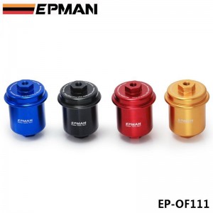 EPMAN Sport Anodized High Flow Turbo Fuel Filter JDM For Integra RS LS GSR B18 EP-OF111