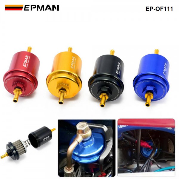 EPMAN Sport Anodized High Flow Turbo Fuel Filter JDM For Integra RS LS GSR B18 EP-OF111 EPMAN Sport Anodized High Flow Turbo Fuel Filter JDM For Integra RS LS GSR B18 EP-OF111